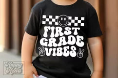1st Grade Vibes SVG - Retro Back To School PNG - First Grade Product Image 2