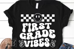 1st Grade Vibes SVG - Retro Back To School PNG - First Grade Product Image 3