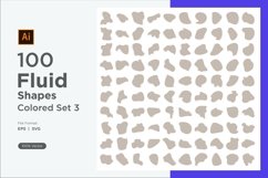 Abstract Fluid Shape colored Set 100 V 3 Product Image 1