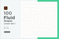 Abstract Fluid Linear Shape Set 100 V 1 Product Image 1