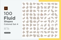 Abstract Fluid Shape colored Set 100 V 4 Product Image 1