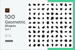 Abstract Fluid Geometric Shapes Set 100 V 1 Product Image 1