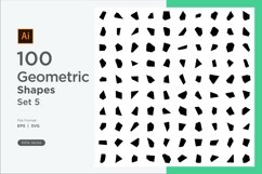 Abstract Fluid Geometric Shapes Set 100 V 5 Product Image 1