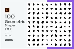 Abstract Fluid Geometric Shapes Set 100 V 6 Product Image 1