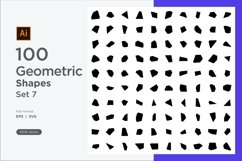 Abstract Fluid Geometric Shapes Set 100 V 7 Product Image 1