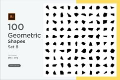 Abstract Fluid Geometric Shapes Set 100 V 8 Product Image 1