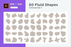 Abstract Fluid Shape colored Set 50 V 7 Product Image 1