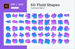 Liquid and fluid shape 50 Set V 2 Product Image 1