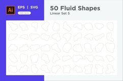 Abstract Fluid Linear Shape Set 50 V 5 Product Image 1