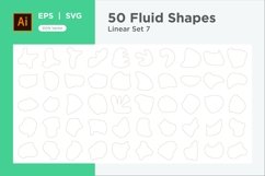 Abstract Fluid Linear Shape Set 50 V 7 Product Image 1