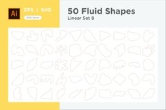 Abstract Fluid Linear Shape Set 50 V 8 Product Image 1