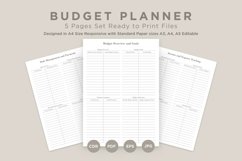 Budget Planning Pages Set V-16 Product Image 1