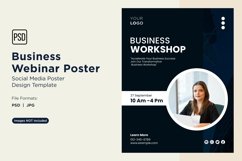 10 Business Webinar Poster Design Template Set 02 Product Image 1