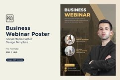 10 Business Webinar Poster Design Template Set 04 Product Image 1