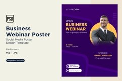 10 Business Webinar Poster Design Template Set 08 Product Image 1