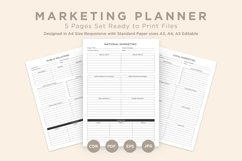 Marketing Planning Pages Set V-01 Product Image 1