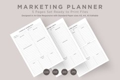 Marketing Planning Pages Set V-04 Product Image 1