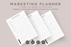 Marketing Planning Pages Set V-09 Product Image 1