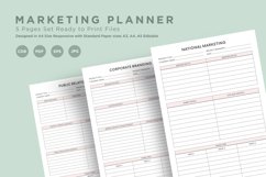 Marketing Planning Pages Set V-10 Product Image 1