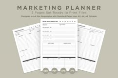 Marketing Planning Pages Set V-11 Product Image 1