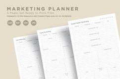 Marketing Planning Pages Set V-15 Product Image 1