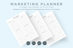 Marketing Planning Pages Set V-19 Product Image 1