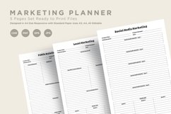 Marketing Planning Pages Set V-20 Product Image 1