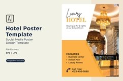 Hotel Poster Design Template Set 10 Product Image 1