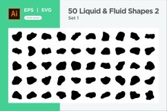 Liquid and fluid shape 50 Set V 1 Product Image 1