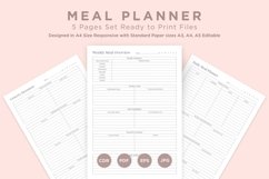 Meal Planning Pages Set V-02 Product Image 1