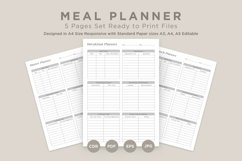 Meal Planning Pages Set V-16 Product Image 1
