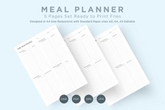 Meal Planning Pages Set V-19 Product Image 1