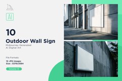 Outdoor Wall Sign on Building 10_Set V-13 Product Image 1