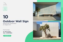 Outdoor Wall Sign on Building 10_Set V-14 Product Image 1