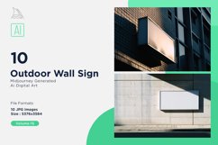 Outdoor Wall Sign on Building 10_Set V-15 Product Image 1