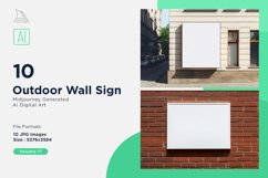 Outdoor Wall Sign on Building 10_Set V-17 Product Image 1