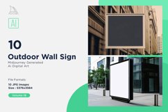 Outdoor Wall Sign on Building 10_Set V-18 Product Image 1