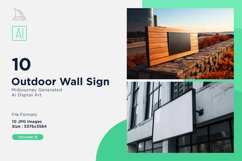 Outdoor Wall Sign on Building 10_Set V-9 Product Image 1