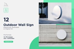 Outdoor Wall Sign on Building 12_Set V-24 Product Image 1