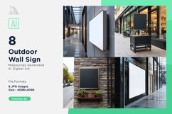 Outdoor Wall Sign on Building 8_Set V-24 Product Image 1