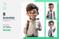 3D Character Boy Scientist with relevant environment 55 Product Image 2