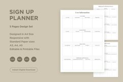 Sign Up Planning Pages Set V-03 Product Image 1