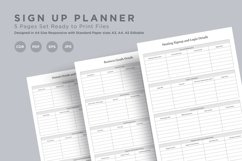 Sign Up Planning Pages Set V-05 Product Image 1
