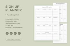 Sign Up Planning Pages Set V-08 Product Image 1