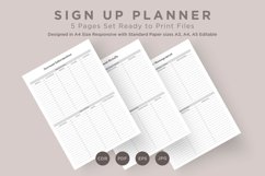 Sign Up Planning Pages Set V-09 Product Image 1
