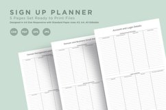 Sign Up Planning Pages Set V-10 Product Image 1