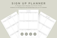 Sign Up Planning Pages Set V-12 Product Image 1