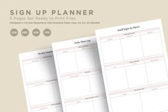 Sign Up Planning Pages Set V-15 Product Image 1