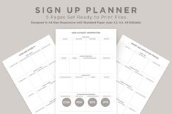 Sign Up Planning Pages Set V-17 Product Image 1