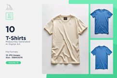 T Shirt Logo Branding Mockup 10 Set V-13 Product Image 1